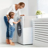 1 pieza, cubierta superior de lavadora y secadora, cubierta superior de lavadora, cubierta de polvo de refrigerador con 6 bolsas de almacenamiento laterales para el hogar y la cocina