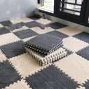 12 piezas de alfombras decorativas, alfombras de estilo punk lavables, alfombras de área gruesas, alfombras de lado de cama