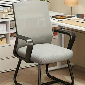 Silla de computadora Zhensheng, cómoda para largas horas, silla giratoria ajustable para el hogar, dormitorios de estudiantes, reuniones y personal de oficina con soporte para la espalda.
