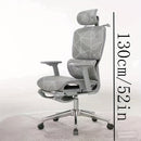Butaca Ergonómica de Oficina - Silla Reclinable con Altura Ajustable, Soporte Lumbar, Respaldo en Malla Transpirable y Estructura Metálica, Diseño Fácil de Limpiar para Hogar, Juegos y Comodidad Duradera, Cojín Moderno