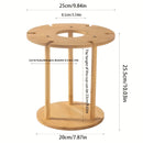Soporte elegante de vino de madera con copas colgantes y botella - Decoración de hogar estilosa para vino tinto, perfecto para mesas de comedor, decoración de vino