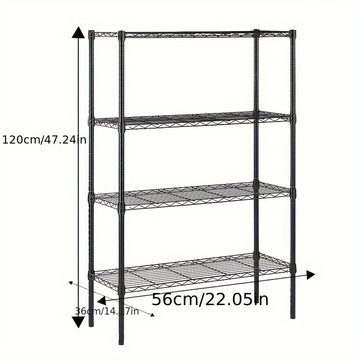 Unidad de Almacenamiento Metálico Resistente de 5 Niveles, - Organizador Multifuncional y Robusto para Cocina, Garaje o Uso Doméstico, Sostiene hasta 20kg+, Fácil Montaje, Organizadores y Almacenamiento de Cocina