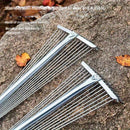 Recogedor de hojas telescópico de acero inoxidable compacto - Cabeza ajustable para limpieza de césped y jardín, recogedor de jardín de metal duradero para eliminación de hojas y malezas