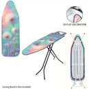 Fundas Lavables para Tabla de Planchar con Diseño Floral Pastel - Sin Necesidad de Tabla de Planchar, Ajusta a la Mayoría de las Mesas Estándar, Fácil Instalación en Rosa, Verde y Azul Morado - Accesorio de Lavandería para el Hogar, Esenciales Domésticos