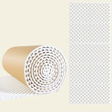 1 Rollo Blanco 50,8 cm x 100,33 cm x 2,01 cm Pulvimiento Térmico Acústico de Espuma, de Alta Densidad, con Adhesivo en la Parte Posterior, para Hogar, Oficina, Grabación de Podcast, Espacio de Oficina, Reducción de Ruido