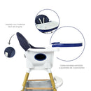 SILLA COMEDOR BEBÉ 2 EN 1 ROCK HAPPY BABY AZUL -