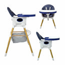 SILLA COMEDOR BEBÉ 2 EN 1 ROCK HAPPY BABY AZUL -