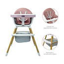 SILLA COMEDOR BEBÉ 2 EN 1 ROCK HAPPY BABY ROSADA -