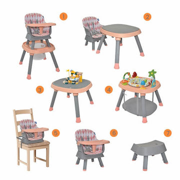 SILLA COMEDOR SEVEN 7EN1 PRIORI ROSADO -