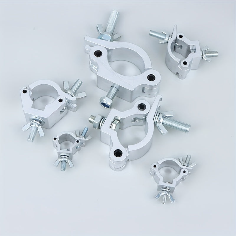 Multi-Pack Gancho de Abrazadera Universal Giratorio - Abrazaderas Ajustables para Andamios para Luces de Escenario, Accesorios de Montaje de Iluminación No Eléctrica sin Energía con Conexión Fácil y Sujeción Segura
