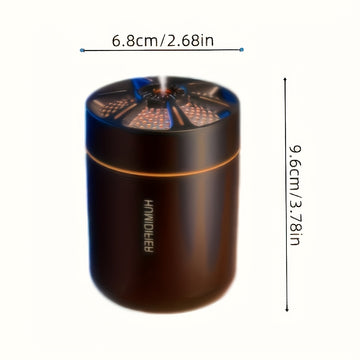 Humidificador y difusor mini de 180ml con luces LED - Funcionamiento silencioso, nebulizador de aceites esenciales con USB para hogar y auto, regalo ideal para todas las estaciones, humidificador moderno