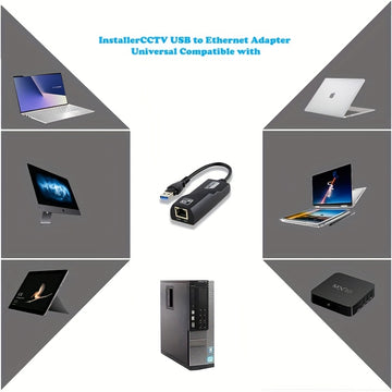 Adaptador de red Ethernet Gigabit USB 3.0 con conector RJ45 femenino, convertidor de cableado para Macbook Air, interfaz de red USB-C a RJ45, velocidad de transferencia de datos de 100 MB/s, compatible con SmartThings, método de control de aplicaciones,
