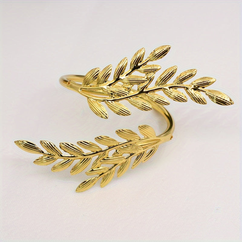 6 Piezas, Anillo De Servilleta Con Forma De Trigo, Decoraciones De Bodas, Ceremonias, Hebillas De Anillos De Servilleta Para Decoraciones De Mesa, Bodas, Cenas, Decoración De Fiestas