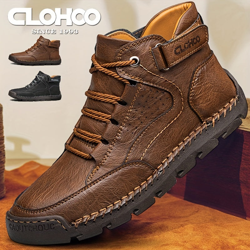 Botas de Senderismo Altas y Modernas para Hombre de CLOHOO, Zapatos Cómodos y Duraderos Antideslizantes para Actividades al Aire Libre