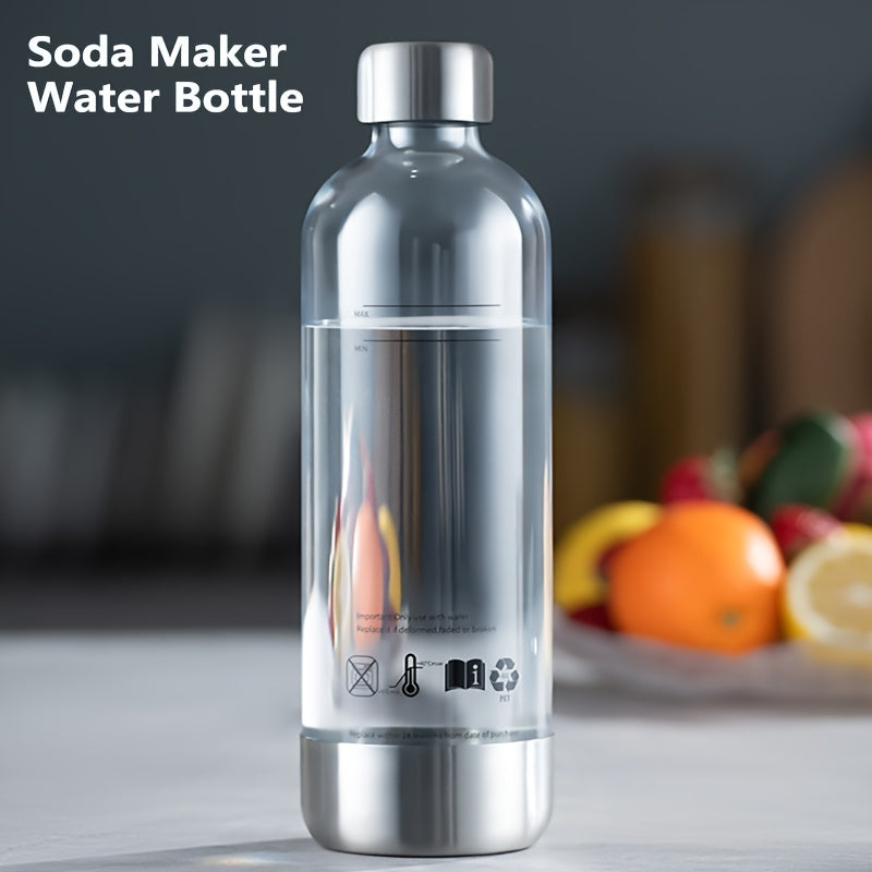 Fabricante de agua con gas PET 1L Botella de agua con gas, máquina de hacer refrescos, máquina de hacer refrescos con streaming, botella de acero inoxidable para la serie KT KT-150 KT-151 KT-168 KT-160 KT-192 KT-201