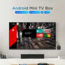 TUOGTCI Android Mini TV Box con procesador Allwinner H313 de 4 núcleos, Android 10.0, 4K Ultra HD a 60 FPS, diseño compacto para ahorrar espacio, control remoto, USB, resolución de 720p, negro