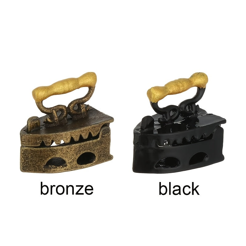 1pc Miniatura de Hierro Vintage, Decoración de Mesa de Metal, Accesorio Clásico para Casa de Muñecas, Ideal para Regalo del Día de la Madre y Manualidades de Bricolaje, No Requiere Electricidad