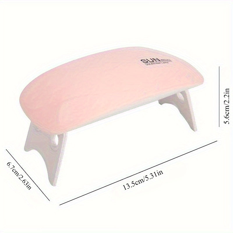Lámpara de uñas plegable y portátil Sunmini - Diseño compacto alimentado por USB para uso en casa y salón, amigable con tonos claros, con intensidad de luz ajustable y 3 modos de enfriamiento, lámpara de uñas para uñas, equipo de salón, estética moderna,