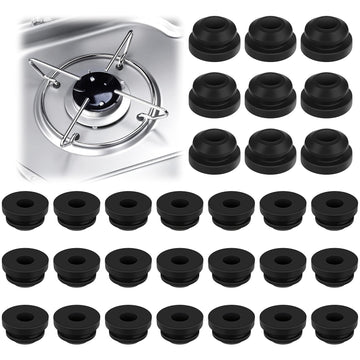 30 unidades de pies de silicona antióxido, compatibles con varillas de soporte de estufa Dometic, Smev, Thetford de 5 mm, accesorios para estufas de RV, contacto no alimentario, sin carga