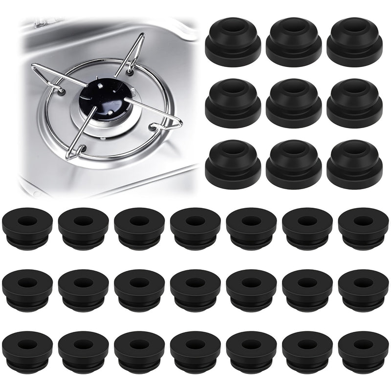 30 unidades de pies de silicona antióxido, compatibles con varillas de soporte de estufa Dometic, Smev, Thetford de 5 mm, accesorios para estufas de RV, contacto no alimentario, sin carga