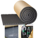 Panel acústico autoadhesivo de alta densidad, rollo de espuma absorbente de sonido y aislamiento térmico, 45 kg/m3, ideal para insonorización de autos y estudios, paneles negros para pared