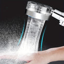 Conjunto de cabezal de ducha turbo de mano de alta presión con manguera de acero inoxidable de 59 pulgadas, 5 repuestos de filtro de algodón PP, flujo de agua ajustable con botón de parada, cabezal de ducha filtrado giratorio de 360 grados, accesorios de