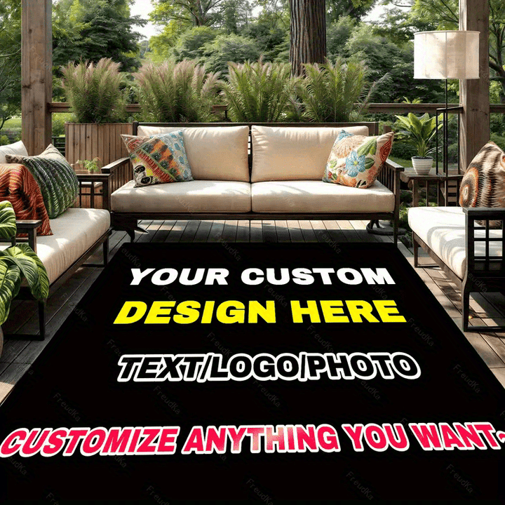 1 alfombra exterior ideal para áreas de fotos y señalización, diseñada específicamente para jardines interiores y exteriores, terrazas, balcones, campamentos o entradas. Lavable a máquina