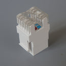 10 piezas de adaptadores de red Ethernet RJ45 CAT.5E de 180 grados - Blanco, conectores de red para computadoras, plug-and-play, no se requiere cableado externo, ideal para configuración en casa y oficina, adaptador de red Ethernet RJ45