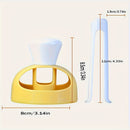2 piezas de kit de fabricación de donas DIY: molde de cortador de donas de plástico no adherente de PP con cuchara y tenazas - fabricante de donas fácil de usar para cocinas de hogar y RV, perfecto para hornear, dispensar batería y actividades culinarias