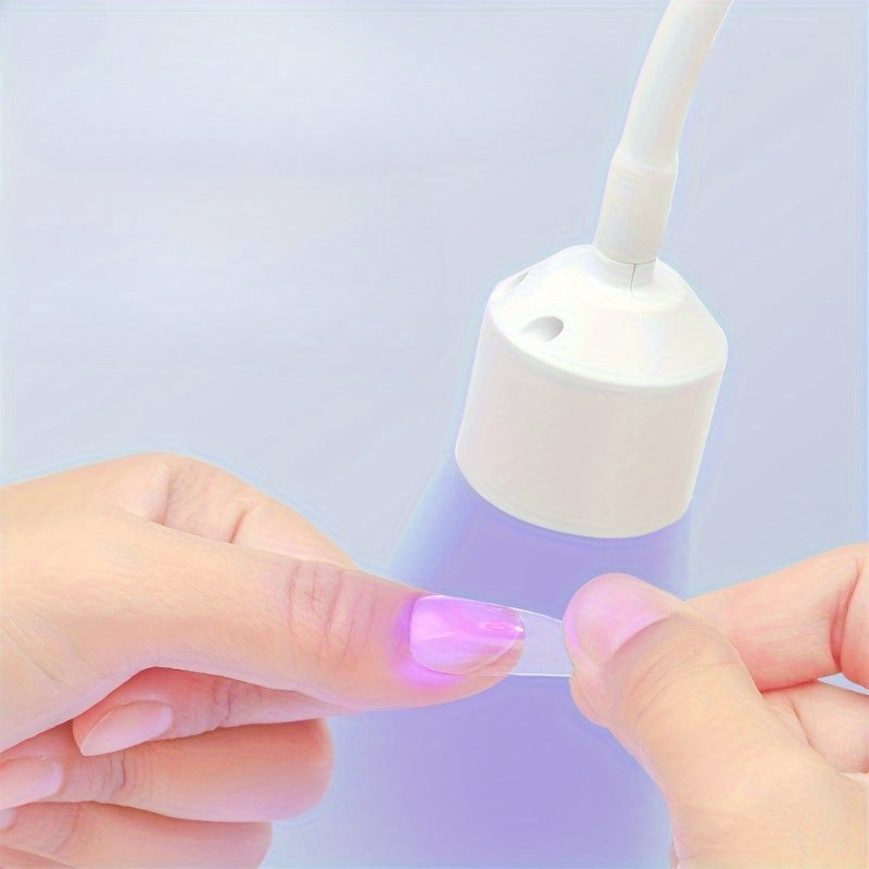 Linterna USB para Uñas - Secador de Gel Rápido con Alimentación USB, Lámpara Compacta para Manicura/Pedicura sin Adaptador/Batería Necesaria, Luz Portátil para Cuidado de Uñas, Regalo Ideal para Artistas y Clientes, Diseño Elegante y Duradero, Herramient