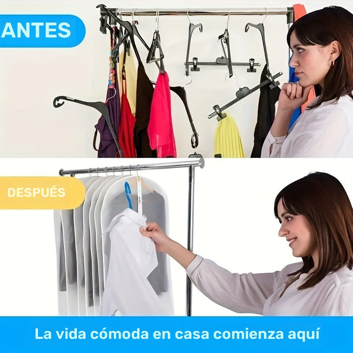 6 piezas de fundas transparentes para ropa con cierre de cremallera - Cubiertas de poliéster resistentes para trajes, camisas, vestidos, abrigos - Organizador portátil de armario EVA para dormitorio, clóset, hogar, residencia, almacenamiento de ropa