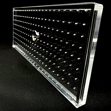 Cabezal de Ducha Acrílico Transparente Mejorado de 15 Pulgadas - Ducha de Lluvia Rectangular, Diseño de Alta Eficiencia para Ahorrar Agua, Instalación Versátil en Pared y Techo, Ideal para Baños Modernos, Accesorios de Ducha