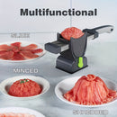 Juego de Picadora de Carne Manual, Cortador de Carne para Cocina en ABS, Adecuado para Res, Salmón, Cordero y Verduras, Sin Necesidad de Carga, Funciona sin Baterías, Ideal para Cocinar y Asar