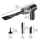 1pc Versión mejorada, aspiradora portátil inalámbrica de mano con succión ciclónica. Aspiradora recargable potente para coche/oficina/hogar