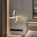 1 pieza de lámpara colgante LED negra moderna, adecuada para salones, cocinas, dormitorios, luz de techo sencilla, instalación semienterrada, lámpara desmontable, sin batería, cableado fijo, 110-240V