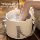 Baño de pies portátil de lujo - Control de temperatura avanzado, masaje de burbujas y relajante para mujeres, experiencia de spa casero DIY sin batería, diseño elegante y suave con correa, no necesita electricidad, baño de pies, baño de pies relajante, d