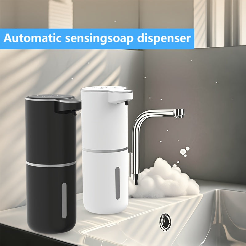Dispensador de jabón en barra automático, sin contacto, con una sola mano, opciones negras y blancas, carga USB, batería de litio, ideal para cocina y baño, dispensador de jabón para cocina.