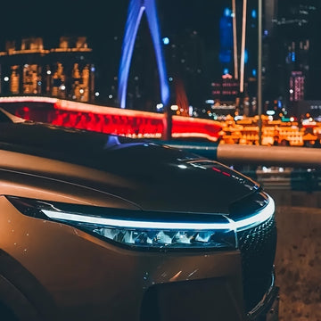 Luces de Decoración LED para Coche, Luz de Escaneo Inicial, Tira para Capó del Motor, Adecuadas para Todos los Modelos, Tiras LED para Modificación de Autos y Camiones