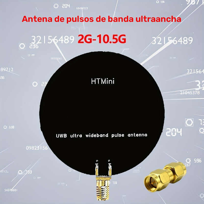 Antena de Pulso de Banda Ultra Ancha: 2Ghz-10.5Ghz, VSWR < 2.5, Conector Hembra SMA, Sin Potencia, Inalámbrico, Sin Batería