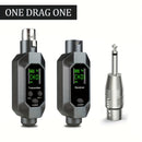Sistema de MIDI inalámbrico XLR de dos puntos con un solo clic y un solo punto con carga recargable, adecuado para mezcladores, guitarras, bajos, etc. Instrumentos, canto, fiestas, etc. Transmisión inalámbrica de sonido, amplificador de sonido, gran volu