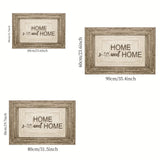 1 alfombra de bienvenida "Hogar dulce hogar", antideslizante para entrada, dormitorio, cocina, lavandería o baño, decoración navideña para el hogar