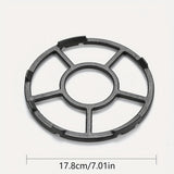 1pc Soporte para Estufa de Gas de Hierro Fundido | Estante Universal Antivuelco para Ollas Pequeñas/Sartenes/Platos | Resistente a Altas Temperaturas, Revestimiento Grueso Antióxido para Utensilios de Cocina