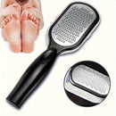 2 piezas de esponjas de limpieza de pies profesionales de acero inoxidable - Diseño a prueba de salpicaduras, mango duradero y resistente a la herrumbre, dispositivo de limpieza ergonómico fino y grueso para uso en casa, pedicura, cuidado de uñas - Herra