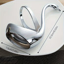 2 Piezas de Soporte para Vajilla en Forma de Cisne Plateado, Acero Inoxidable, Ideal para Fiestas/Bodas/Familia/Barra de Café y Restaurantes