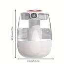 Humidificador USB de gran capacidad, humidificador con pantalla digital para dormitorio y escritorio en casa, diseño de doble rociado de niebla pesada, mini portátil para oficina