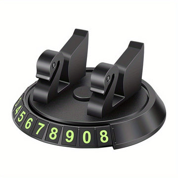 Soporte Giratorio para Teléfono en el Salpicadero del Coche, Soporte Ajustable Universal de 360° con Almohadilla de Silicona Antideslizante y Seguridad con Clip