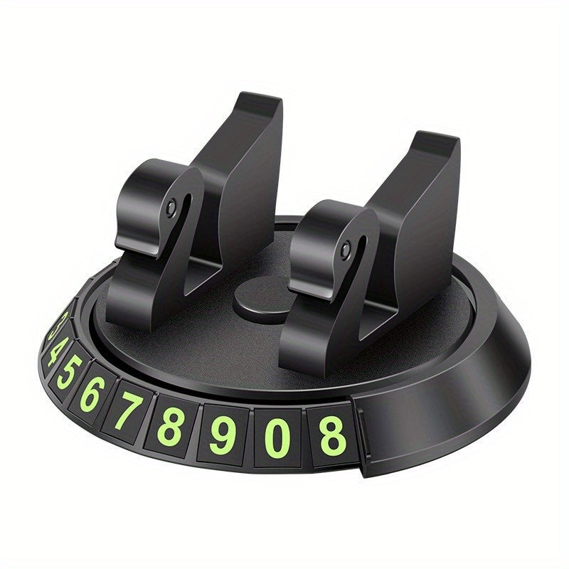 Soporte Giratorio para Teléfono en el Salpicadero del Coche, Soporte Ajustable Universal de 360° con Almohadilla de Silicona Antideslizante y Seguridad con Clip