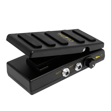 Pedal de volumen dual de AHAJII - Controles de aumento y reducción, señal analógica, pedal de efecto de guitarra negro para amplificadores de guitarra, DC 9-36V, no necesita batería, pedal de guitarra