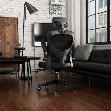 Silla de juego ajustable antropomórfica - Malla cómoda y transpirable, silla ejecutiva para hogar y oficina, disponible en 3 colores, base giratoria de 360° con 5 ruedas adecuadas para todas las estaciones y 11 festivales - Regalo