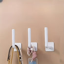 1/2/5 ganchos adhesivos de plástico - Sujeción fuerte, colgadores para pared sin clavos, diseño antideslizante, ideal para colgar bolsas, llaves y accesorios, colgador de accesorios | Colgador de pared moderno | Diseño de sujeción segura, ganchos utilita